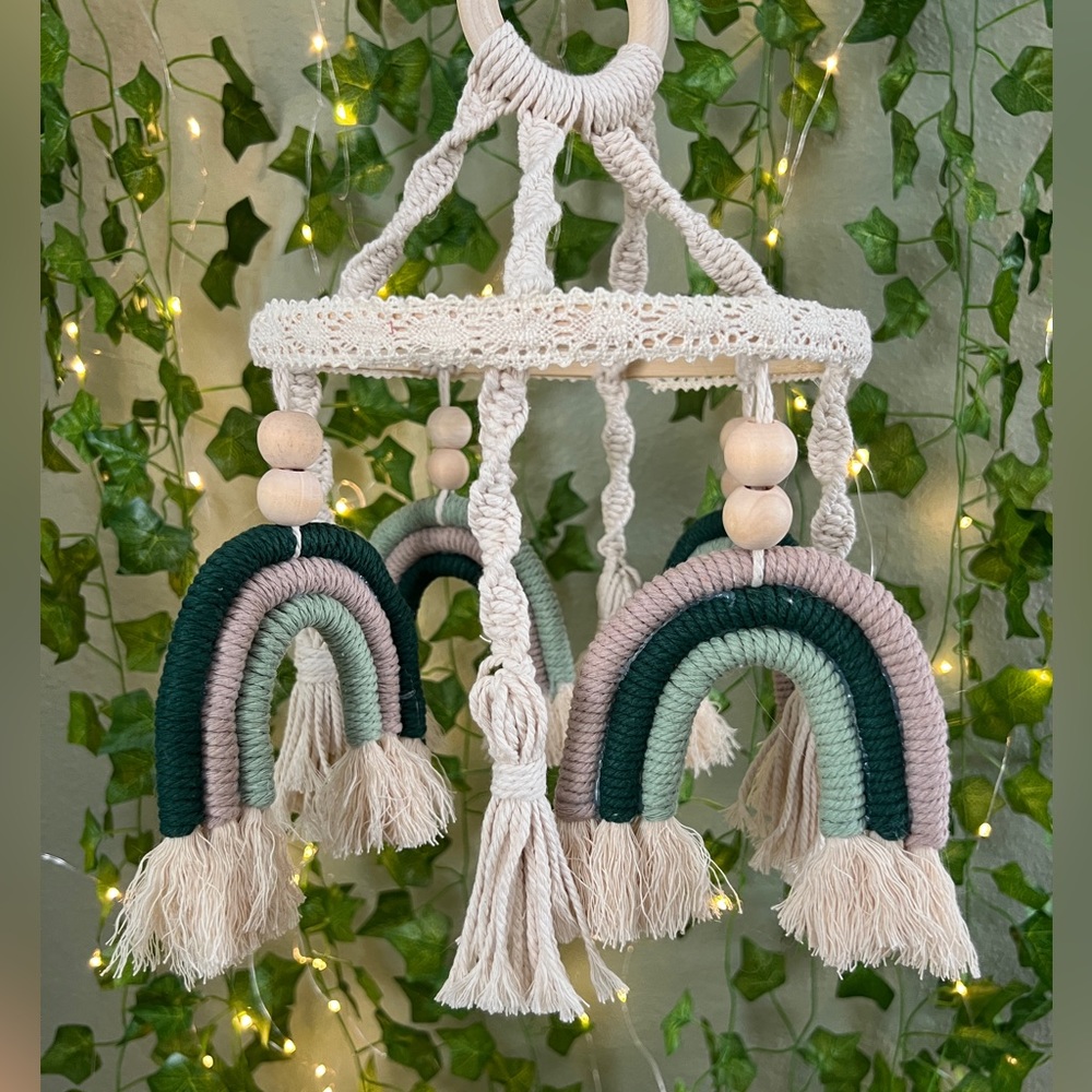 Macrame Boho Baby Mobile